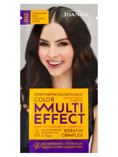 Joanna Multi Effect Color szamponetka koloryzująca 012 Czekoladowy Brąz 35g