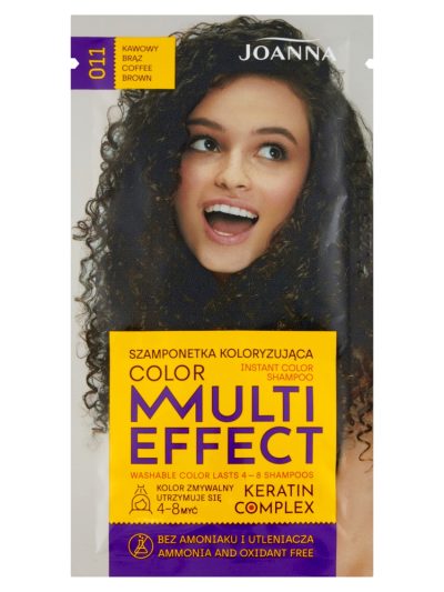 Joanna Multi Effect Color szamponetka koloryzująca 011 Kawowy Brąz 35g