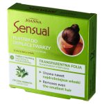 Joanna Sensual plastry do depilacji twarzy Zielona Herbata 12szt + tubka z oliwką łagodzącą podrażnienia 10ml