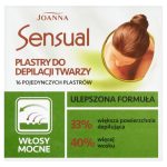 Joanna Sensual plastry do depilacji twarzy włosy mocne 16szt + tubka z oliwką łagodzącą 10ml