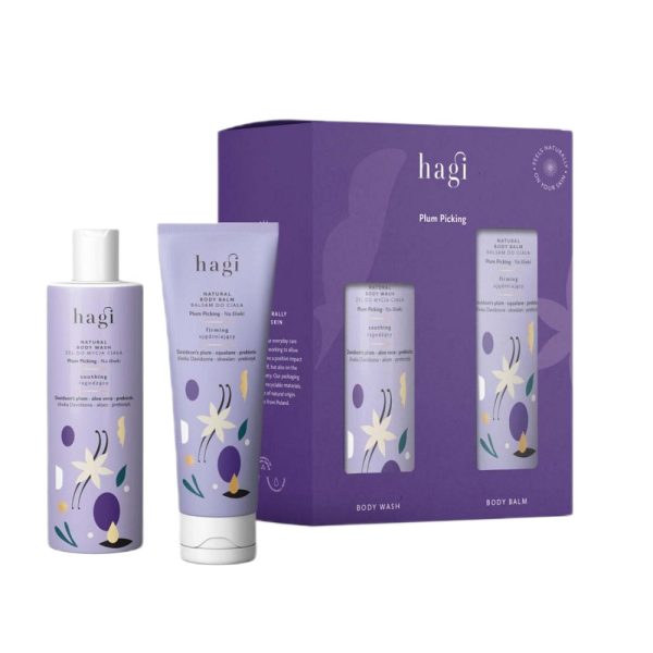 Hagi Plum Picking zestaw żel do mycia ciała 300ml + balsam do ciała 200ml