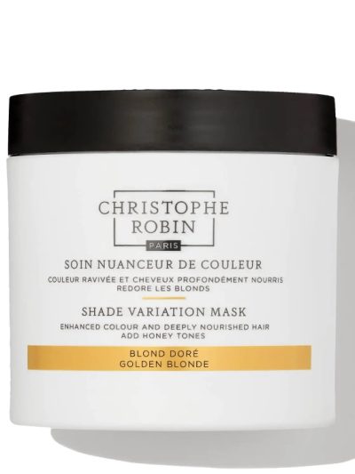 Christophe Robin Shade Variation Mask odżywcza kremowa maska odświeżająca kolor włosów Golden Blonde 250ml