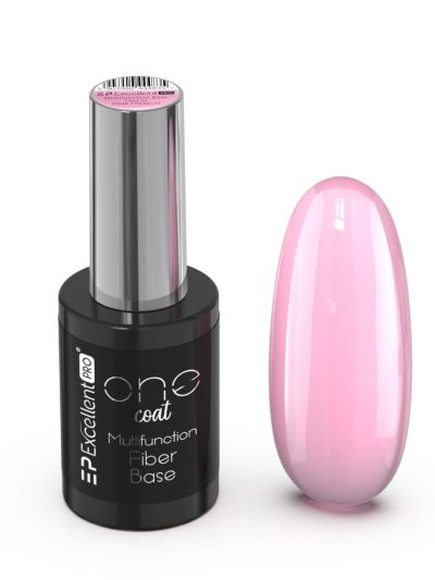 Excellent PRO One Coat Multifunction Fiber Base baza hybrydowa z włóknami Pink French 11g