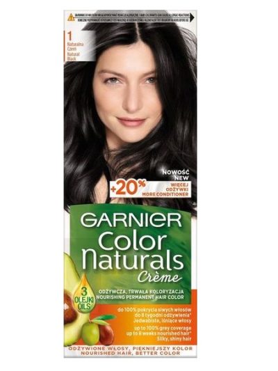 Garnier Color Naturals Creme krem koloryzujący do włosów 1 Czerń