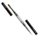 Excellent PRO Decoration pędzelek 2w1 z cyrkoniami Long Oval #4 9mm