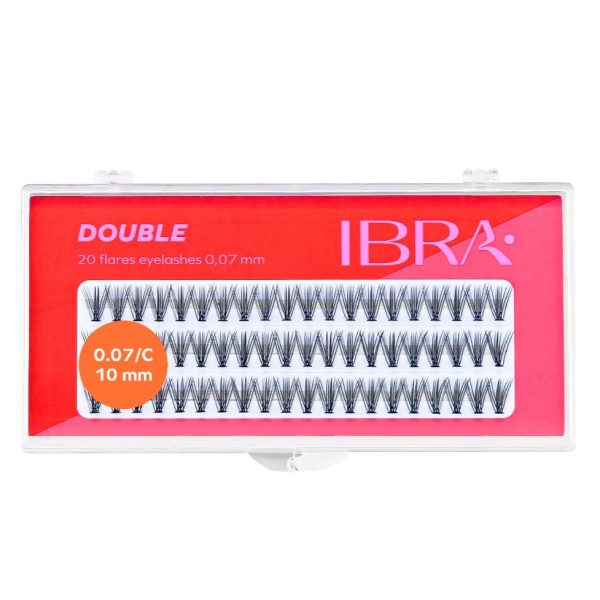 Ibra Double kępki sztucznych rzęs 0.07 C-10mm 60szt.