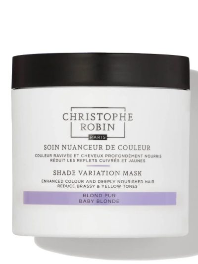 Christophe Robin Shade Variation Mask odżywcza kremowa maska odświeżająca kolor włosów Baby Blonde 250ml