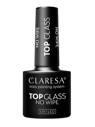 Claresa Top Glass No Wipe transparentny top hybrydowy 5g