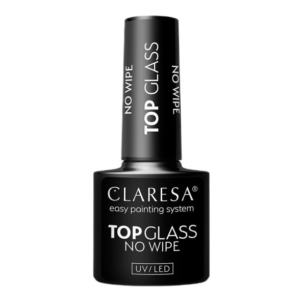 Claresa Top Glass No Wipe transparentny top hybrydowy 5g