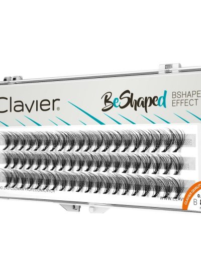 Clavier BeShaped jedwabne kępki rzęs skręt B 10D 8mm