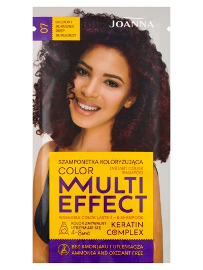 Joanna Multi Effect Color szamponetka koloryzująca 07 Głęboki Burgund 35g