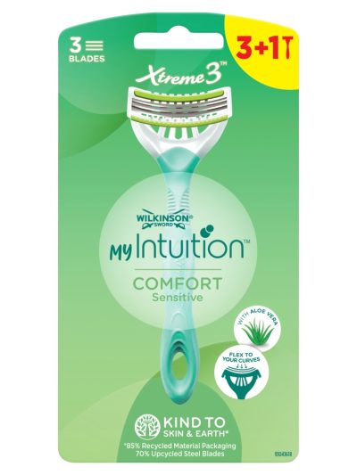 Wilkinson My Intuition Xtreme3 Comfort Sensitive jednorazowe maszynki do golenia dla kobiet 4szt