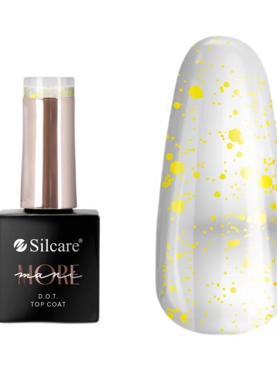 Silcare maniMORE DOT top coat do paznokci Yellow 10g