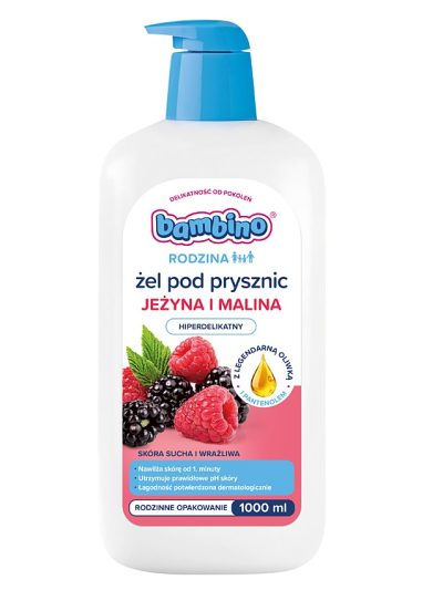 Bambino Rodzina żel pod prysznic Jeżyna i Malina 1000ml