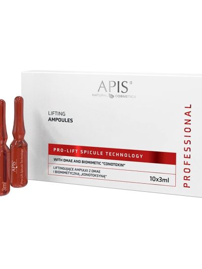 APIS Pro-Lift Spicule Technology liftingujące ampułki z DMAE i biomimetyczną konotoksyną 10×3ml
