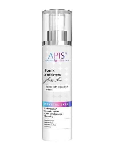 APIS Crystal Skin tonik rozświetlający z efektem glass skin 150ml