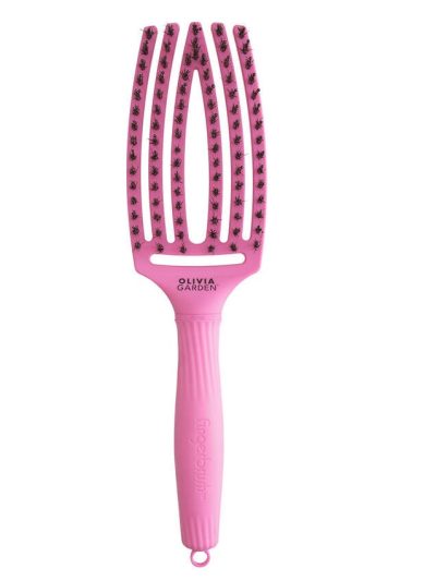 Olivia Garden FingerBrush Combo Medium szczotka do rozczesywania włosów Bubble Pink