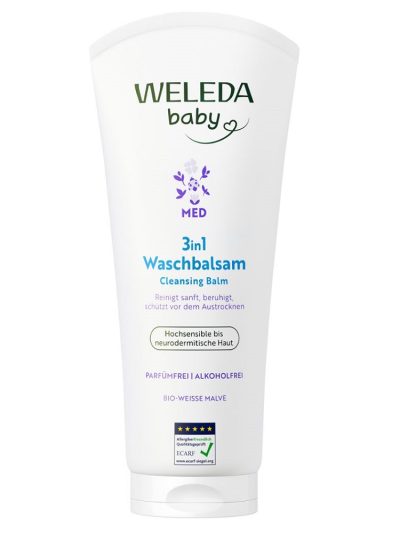 Weleda Baby Med balsam do mycia ciała 3w1 dla dzieci i niemowląt 200ml