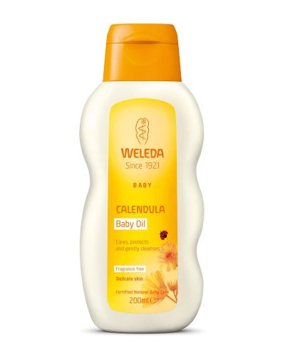 Weleda Calendula Baby Oil bezzapachowy olejek z nagietkiem lekarskim dla dzieci i niemowląt 200ml