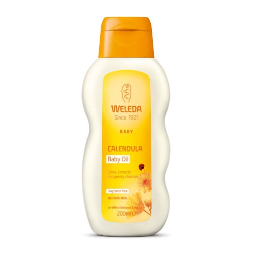 Weleda Calendula Baby Oil bezzapachowy olejek z nagietkiem lekarskim dla dzieci i niemowląt 200ml