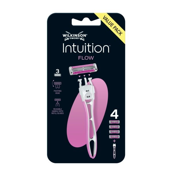 Wilkinson Intuition Flow maszynka do golenia z 3 ostrzami i 4 wkłady