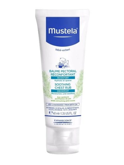 Mustela Soothing Chest Rub kojący balsam do nacierania klatki piersiowej 40ml