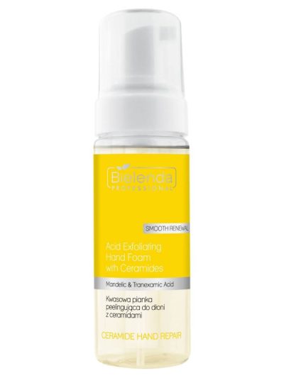 Bielenda Professional Ceramide Hand Repair kwasowa pianka peelingująca do dłoni z ceramidami 160ml