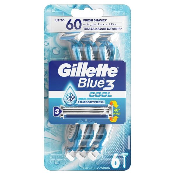 Gillette Blue3 Cool jednorazowe maszynki do golenia dla mężczyzn 6szt