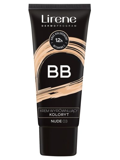 Lirene BB krem wyrównujący koloryt 03 Nude 30ml