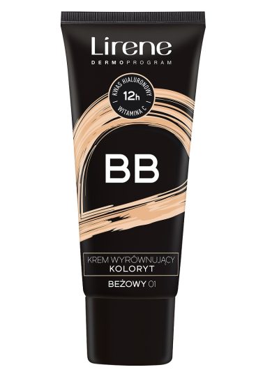 Lirene BB krem wyrównujący koloryt 01 Beige 30ml