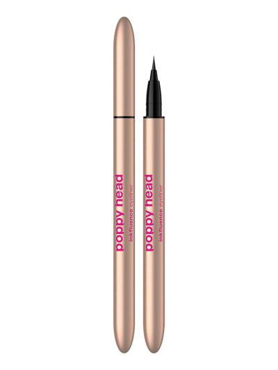Poppy Head Inkfluence eyeliner w pisaku z pędzelkową końcówką 01 True Black 0.6ml