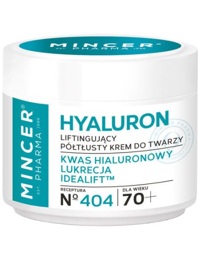 Mincer Pharma Hyaluron 70+ liftingujący krem do twarzy No.404 50ml
