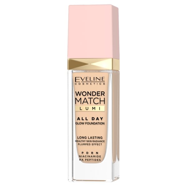 Eveline Cosmetics Wonder Match Lumi All Day Glow długotrwały podkład rozświetlający 10 Vanilla 30ml