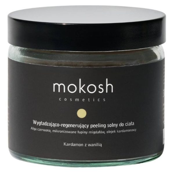 Mokosh Wygładzająco-regenerujący peeling solny do ciała Kardamon z wanilią 300g