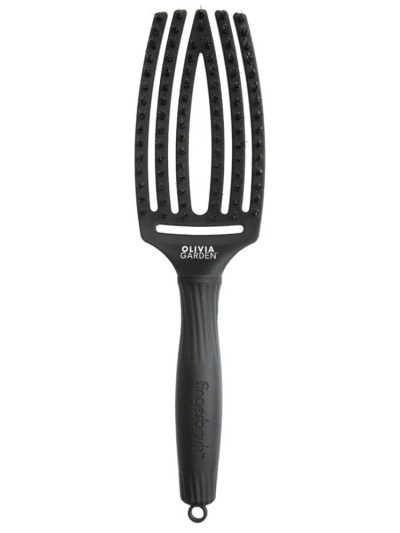 Olivia Garden FingerBrush Combo Medium szczotka do włosów Full Black