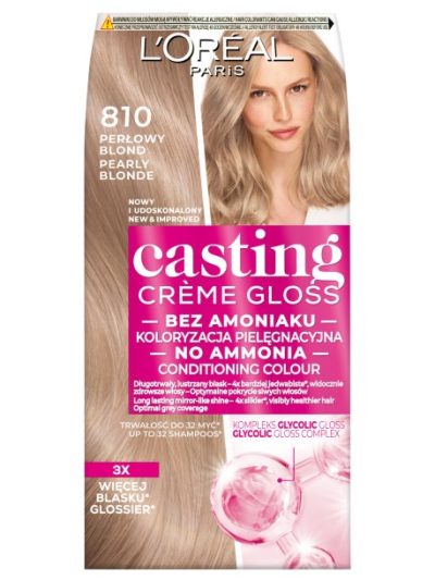 L'Oreal Paris Casting Creme Gloss farba do włosów 810 Perłowy Blond