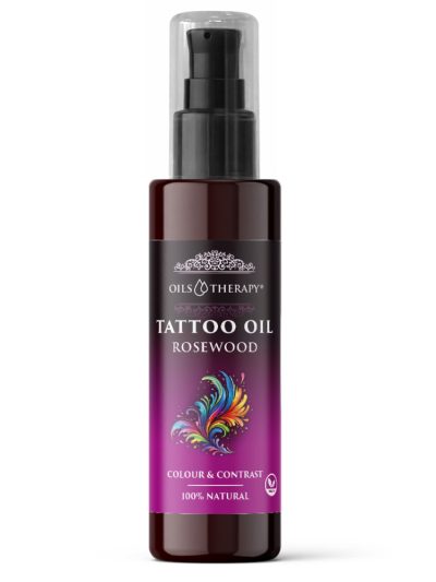 Optima Natura Tattoo Oil Rosewood olej do pielęgnacji skóry pokrytej tatuażem o zapachu drzewa różanego 75ml