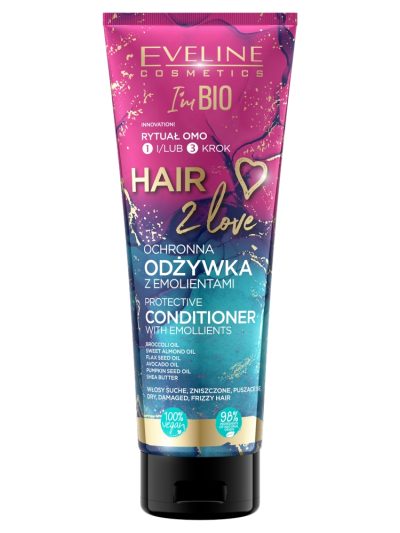 Eveline Cosmetics Hair 2 Love ochronna odżywka z emolientami 250ml