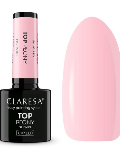 Claresa Top Peony No Wipe top hybrydowy bez przemywania 5g