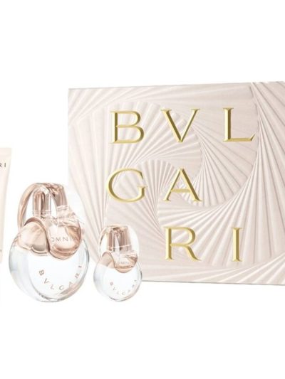 Bvlgari Omnia Crystalline zestaw woda toaletowa spray 100ml + woda toaletowa spray 15ml + krem do rąk 40ml