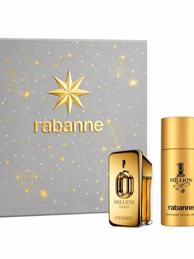 Paco Rabanne Million Gold zestaw woda perfumowana spray 50ml + dezodorant spray 150ml + woda perfumowana spray 10ml