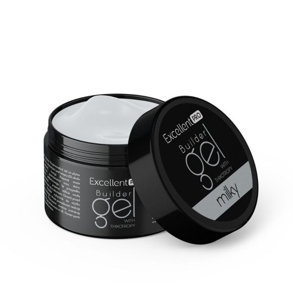 Excellent PRO Builder Gel With Thixotropy żel budujący Milky 15g