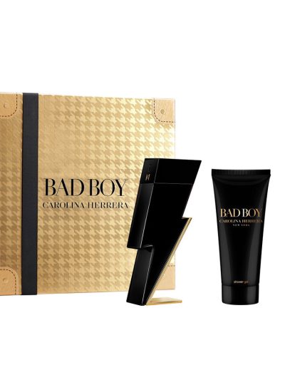 Carolina Herrera Bad Boy zestaw woda toaletowa spray 100ml + żel pod prysznic 100ml + miniatura wody toaletowej 10ml
