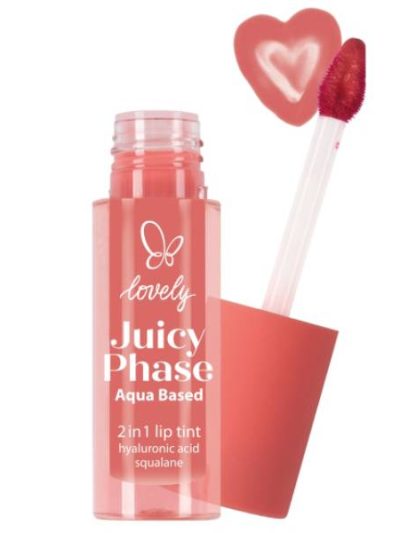 Lovely Juicy Phase Aqua Based 2 in 1 Lip Stain tint do ust 02 4g