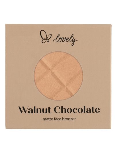 Lovely Walnut Chocolate Pressed matowy puder brązujący do twarzy 9g