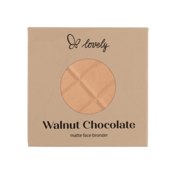 Lovely Walnut Chocolate Pressed matowy puder brązujący do twarzy 9g
