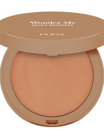 Pupa Milano Wonder Me Shiny Bronzer wypiekany bronzer rozświetlający 001 Light Neutral 6g