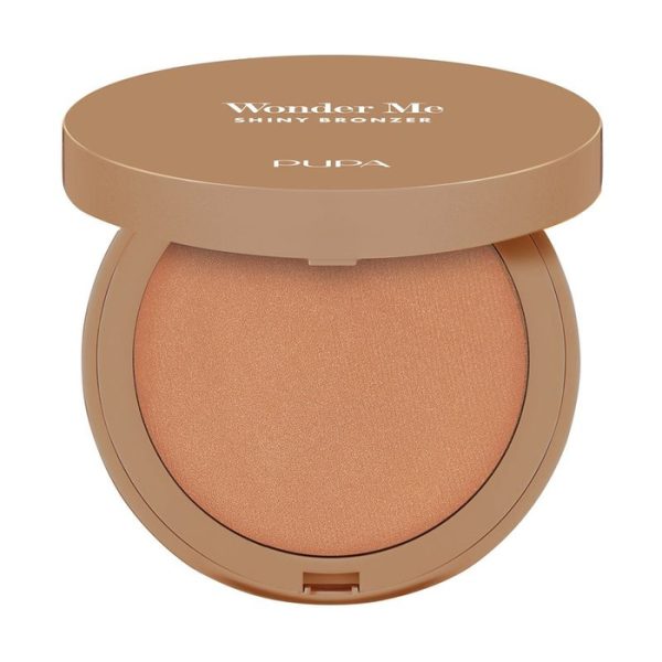 Pupa Milano Wonder Me Shiny Bronzer wypiekany bronzer rozświetlający 001 Light Neutral 6g