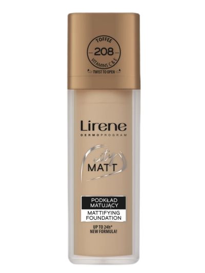 Lirene City Matt podkład matujący 208 Toffee 30ml