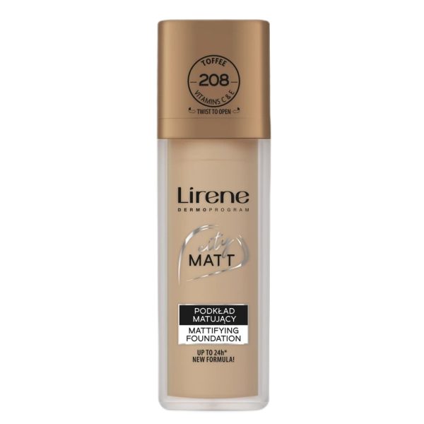 Lirene City Matt podkład matujący 208 Toffee 30ml